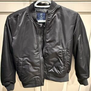 GAP Kid's Black Bomber Jacket